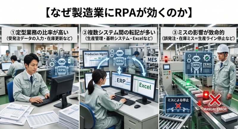 なぜ製造業にRPAが効くのか