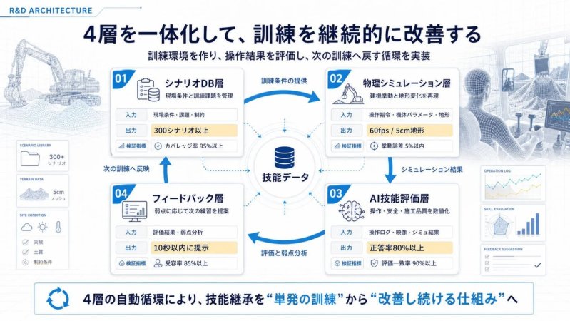 メタトレ＋を構成する4層一体型システム